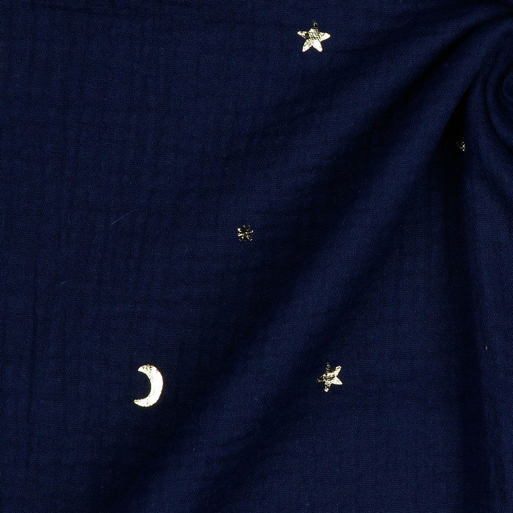 Moon and Stars Hydrofiel – Navy - The Final Stitch