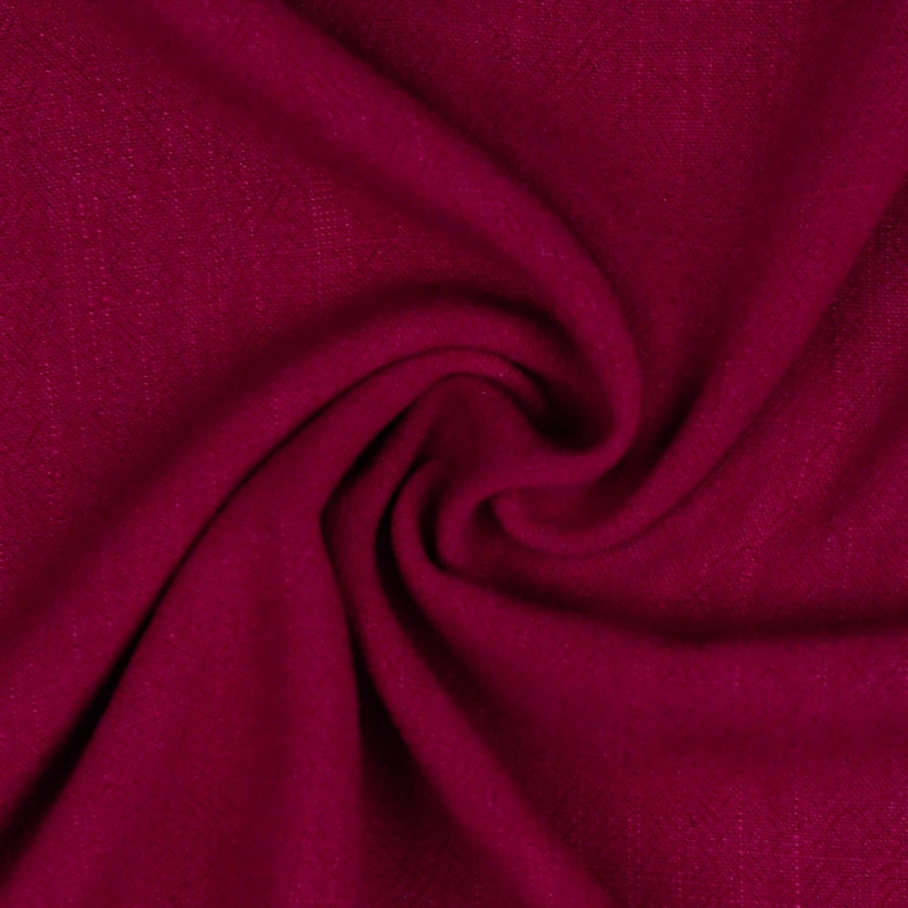Linnen viscose washed – Berry - The Final Stitch