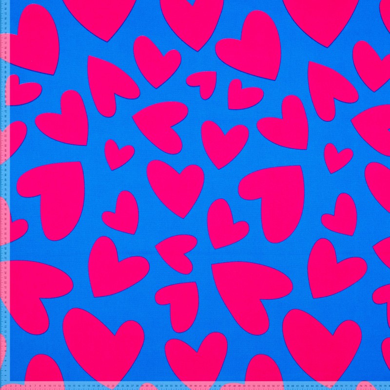 Hearts Emily - Blauw Roze - Denim rekbaar - The Final Stitch