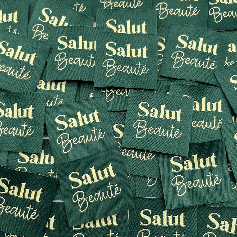 Label “Salut Beauté” Groen - L’Étiquette Home Couture - The Final Stitch