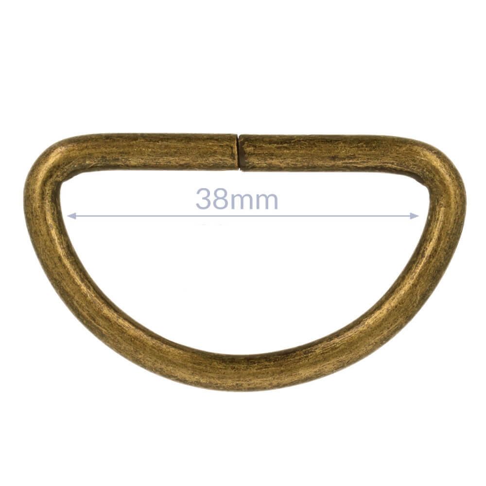 D-ring 38 mm Oud Goud - The Final Stitch