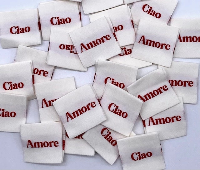 Label 'Ciao Amore' - L’Étiquette Home Couture - The Final Stitch