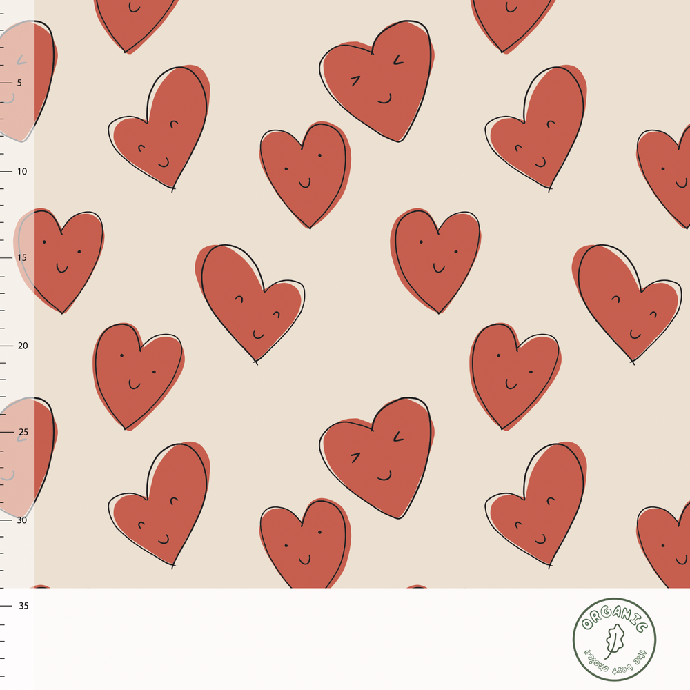 Happy Hearts Ginger – Jersey – Elvelyckan - The Final Stitch
