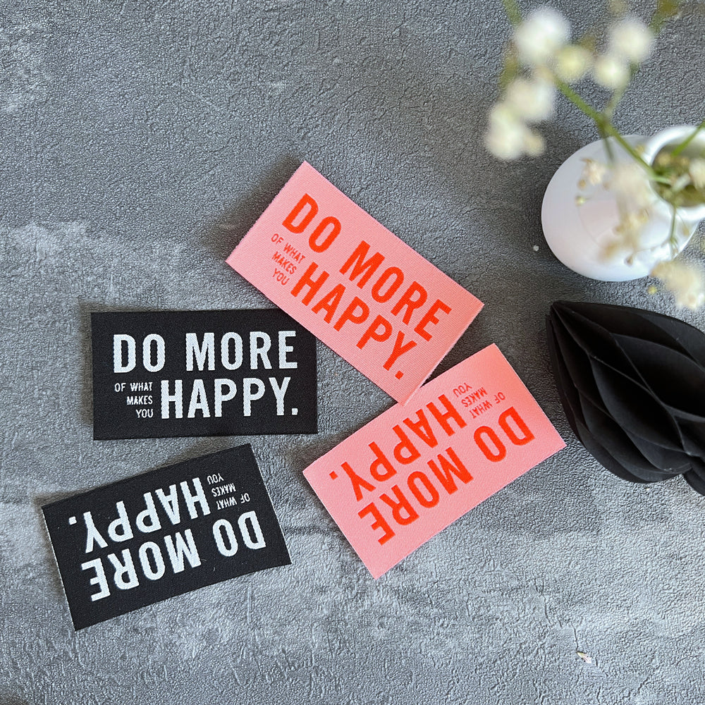 Patch 2 stuks – Do more of what makes you happy – MehrEtikette - The Final Stitch