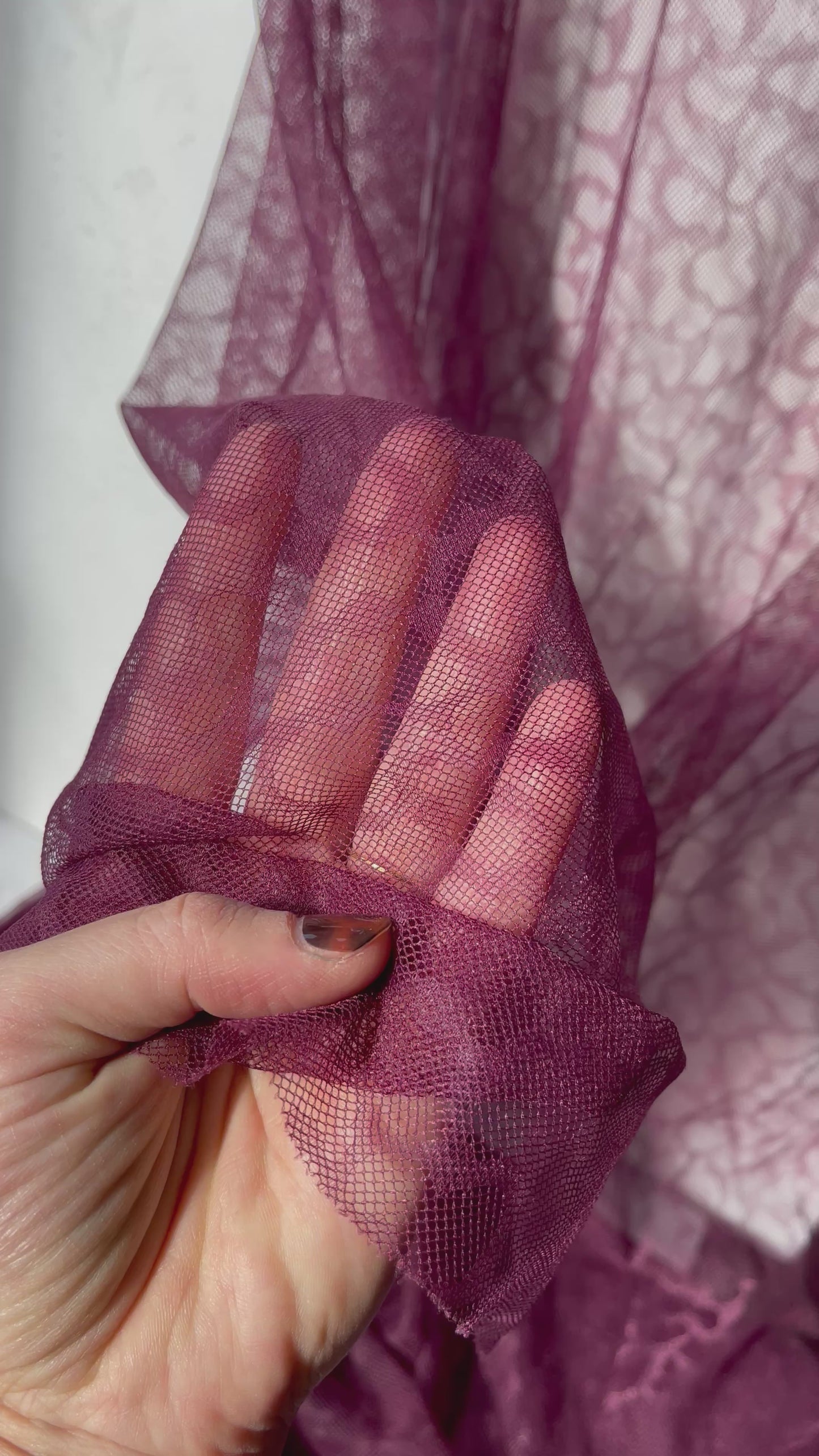 Animal Tule Rekbaar - Burgundy